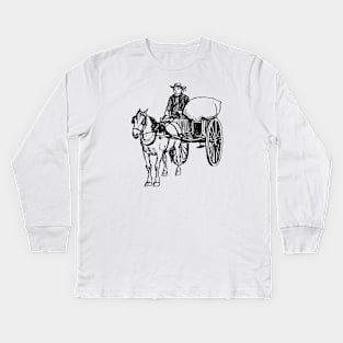 Horse and Carrier Kids Long Sleeve T-Shirt